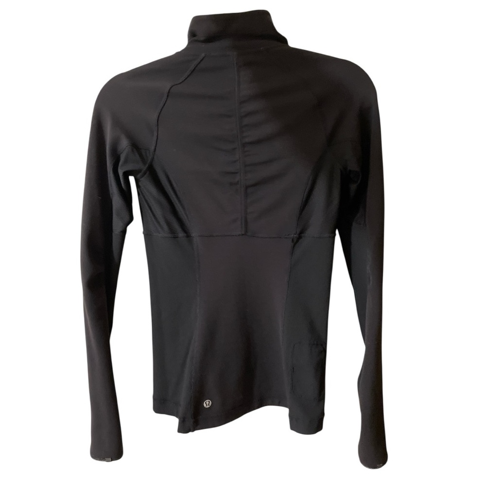 LULULEMON Run Switch Back 1/2 Zip Reversible Pullover grey black/black, size 4 - Picture 8 of 11